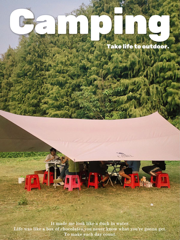 Happy Time for Weekend Camping