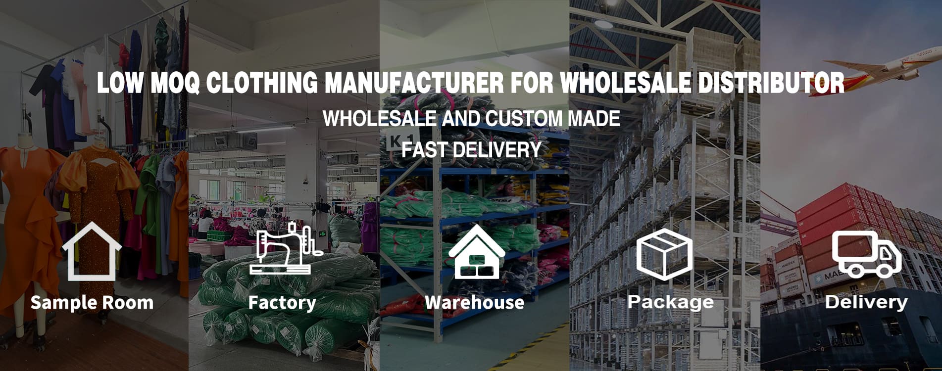 Low MOQ Clothing Manufacture for Wholesale Distributor